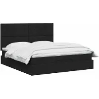 vidaXL Ottoman bed met matras met hoofdeinde Zwart 140 x 190 cm Stof