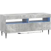 vidaXL LED tv-meubel HAARLEM 100 x 35 x 43 cm Betongrijs Bewerkt hout