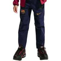 Nike FC Barcelona Tech Woven Trainingsbroek 2026-2027 Kids Donkerblauw Geel