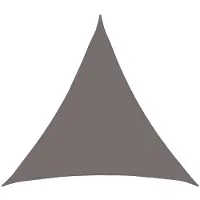 vidaXL Zonneschaduwzeil 2 x 2 x 2 m HDPE Driehoekig Lichtgrijs