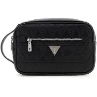 GUESS toilettas Torino Necessaire Black zwart
