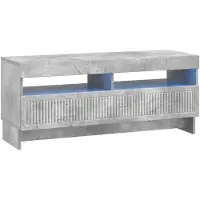 vidaXL LED tv-meubel EDE 100 x 35 x 43 cm Betongrijs Bewerkt hout