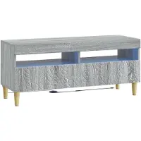 vidaXL 3-delige LED TV-kast DELFT Grijs Sonoma Bewerkt hout