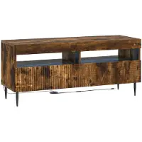 vidaXL LED tv-meubel HAARLEM 100 x 35 x 43 cm Gerookt eiken