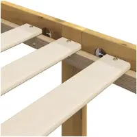 vidaXL Tweepersoonsbed met hoofdbord ROSTOCK Wit 135 x 190 cm
