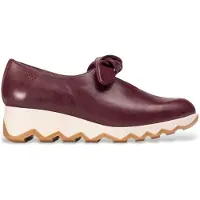 Wonders Dames Leren schoenen Simon 11 kastanjebruin (41), Leer, Plat, Veters, Casual, Granaatappel C-7611