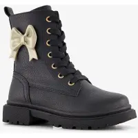 Blue Box meisjes veterboots met strikje zwart maat 31