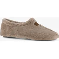 Thu!s Thuis dames pantoffels van imitatiebont beige maat 39