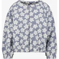 TwoDay meisjes bomberjack met bloemenprint lichtblauw maat 122/128