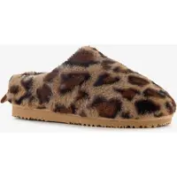 Thu!s dames instap pantoffels met panterprint maat 37/38
