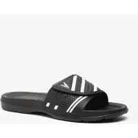 Dutchy Pro heren badslippers met klittenband zwart wit maat 47