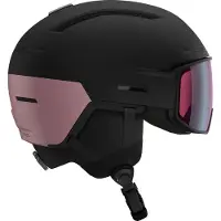 Salomon - Heren skihelmen - Driver Pro Sigma Black/Dawn Pink voor Heren - Maat 56-59 cm - Zwart