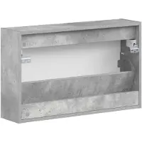 vidaXL Wandgemonteerde Schoenenkast ZWOLLE 71 x 17 x 43 cm Betongrijs