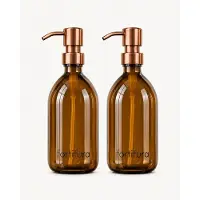 FortiFura Calvi Zeepdispenser - 500ml - set van 2 - geborsteld koper Soapdispenser_Brushed_Rose_gold_PVD