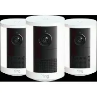 Ring Spotlight Camera 2e Generatie Stekker Wit 3-Pack