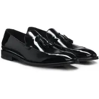 BOSS Loafers met kwastje van lakimitatieleer