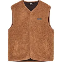 Quiksilver - Merken - Urban Storm Sherpa Gilet Rawhide voor Heren - Maat M - Bruin