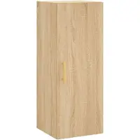 vidaXL Bovenkast 34,5x34x90 cm sonoma eikenkleurig