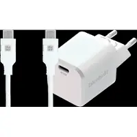 BlueBuilt Power Delivery Oplader 45W + Usb C Kabel 3m Nylon Wit