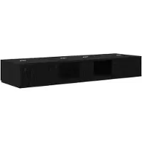 vidaXL studiobureau Zwart eiken 152 x 40 x 19,5 cm Bewerkt hout