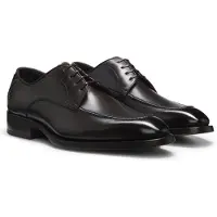 BOSS Derbyschoenen van geborsteld leer met leren zool Maat 42