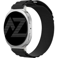 Accezz Nylon Alpine bandje voor de Samsung Galaxy Watch 9 (40/44mm) / Watch 8 (40/44mm) / Classic (46mm) - Zwart
