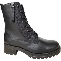 Gabor Rollingsoft Veterboots zwart Leer Maat 38.5