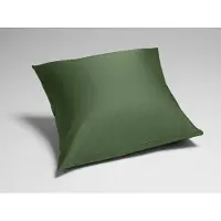 Yumeko Kussensloop Katoensatijn 65x65 Groen - Eco, Bio & Fairtrade