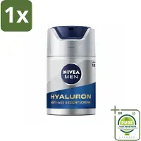Nivea 1 x MEN - Anti-Age - Gezichtscrème met SPF 15 - 50 ml - Anti-ouderdom Verzorging - Gezichtscreme - SPF 15 - Huidveroudering - Hyaluronzuur