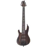 Sire Marcus Miller F10Dc 6L Natural Satin linkshandige 6-snarige elektrische basgitaar met koffer
