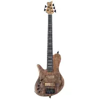 Sire Marcus Miller F10Dx 5L Natural Satin linkshandige 5-snarige elektrische basgitaar met koffer