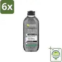 Garnier - SkinActive - Micellair Jelly-water - Alles-in-1 - Charcoal - 400 ml - Voordeelverpakking - 6 stuks - Reiniger - Micellair water