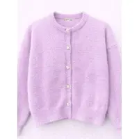 MixRay Oversized Jacquard Knopen Cardigan