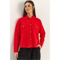 Bianco Polo Kraag Cardigan