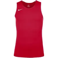 Nike Slanke heren-tanktop met ronde hals (Universiteitsrood)