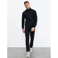 Tommy Life Heren Sweatshirt en Broeken Set met Ritsfront