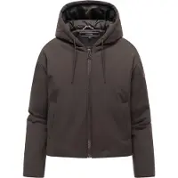 NAVAHOO dames winterjas Biscuitaa met capuchon