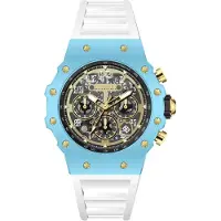 Invicta Racing 69652 Herenhorloge - Quartz Uurwerk - Acryl met Gouden Wijzerplaat - 43 mm