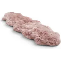 Infinity Leather Echte schapenvacht Rosa Roze Dubbele Natuurlijke Fluffy Silky Zachte Echte Wollen Tapijt