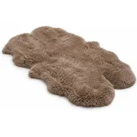 Infinity Leather Echte schapenvacht paddenstoel quad natuurlijke pluizige zijdezachte echte wollen tapijt
