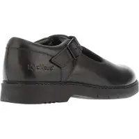 Kickers Dames Finley Leren T-Bar Formele Schoenen (Zwart)