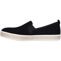 SKECHERS Geweven espadrilles voor dames (Zwart)