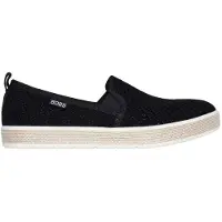 SKECHERS Geweven espadrilles voor dames (Zwart)