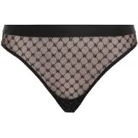 Wolford Bikinibroekjes met monogram en kant voor dames (Zwart)