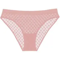 Wolford Bikinibroekjes met monogram en kant voor dames (Roze)