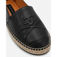 Philipp Plein Espadrilles 'Skull' zwart