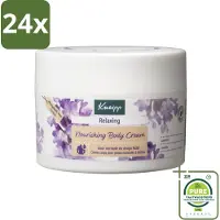 Kneipp - Body crème - Relaxing - Lavendel - Rustgevende geur - 200 ml - Voordeelverpakking - 24 stuks - Ontspanning - Bodycrème