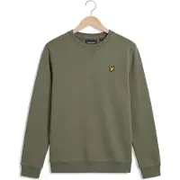 Lyle & Scott Jongens Truien & Vesten Brush Back Crew Neck Sweatshirt - Khaki - Maat 110/116