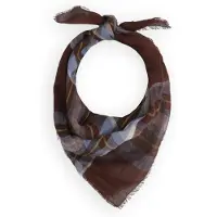 Becksöndergaard Dames Sjaals Plaidia Cowea Scarf - Bruin - Maat ONESIZE