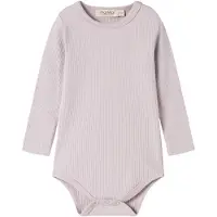 MarMar COPENHAGEN Baby Rompers Plain Body Ls - Lichtroze - Maat 56